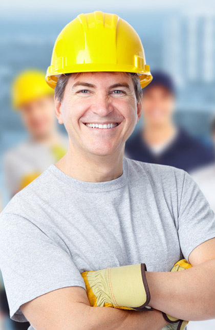 Man with smiling face